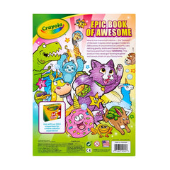 Crayola 288pg Epic Book of Awesome Coloring Book: Cool & Creative Crayon Pages for Kids, Ages 3+