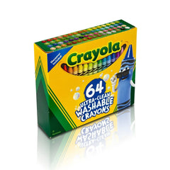 Crayola 64ct Ultra Clean Washable Crayons Art Classroom Must Haves for Teachers Kids School Supplies Coloring Gift Ages 3+