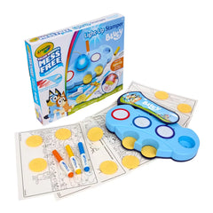 Crayola Magic Light Up Bluey Stamper Art Set, Toddler Mess Free Coloring and Stamping Kit, Holiday Gift for Kids, Bluey Toys, Ages 3+
