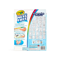 Crayola Color Wonder Fingerpaint Activity Book,Mess-Free, Non-Toxic, Creative Thinking, 30 Pages, Ages 3+
