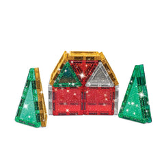 Crayola Mini Holiday Glitter PIP Magnetic Tiles 27pc Set