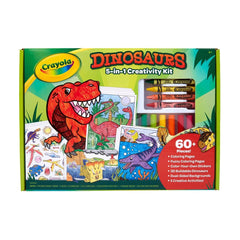 Crayola Dinosaurs Creativity Kit: Dinosaur Coloring Pages & Crayons for Kids, Drawing & Coloring Craft Activity, Ages 4+