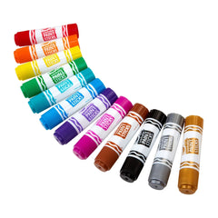 Crayola 12ct Washable Paint Sticks: Non-Toxic Kids' Craft Paint, Water-Based Acrylic, Multicolored, Ages 3+