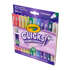 Crayola 12ct Clicks Mechanical Colored Pencils and Refills