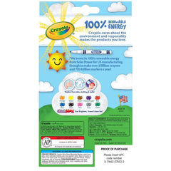 Crayola 10ct Ultra Clean Washable Fine Line Markers, Classic Colors, Classroom Must Haves for Teachers, School Supplies, Ages 3+
