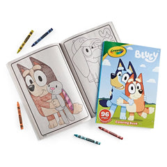 Crayola 96pg Bluey Coloring Book: Stickers & Creative Thinking for Kids, Ages 3+, 10.75" x 7.75"