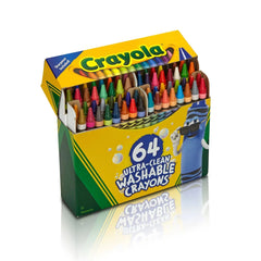 Crayola 64ct Ultra Clean Washable Crayons Art Classroom Must Haves for Teachers Kids School Supplies Coloring Gift Ages 3+